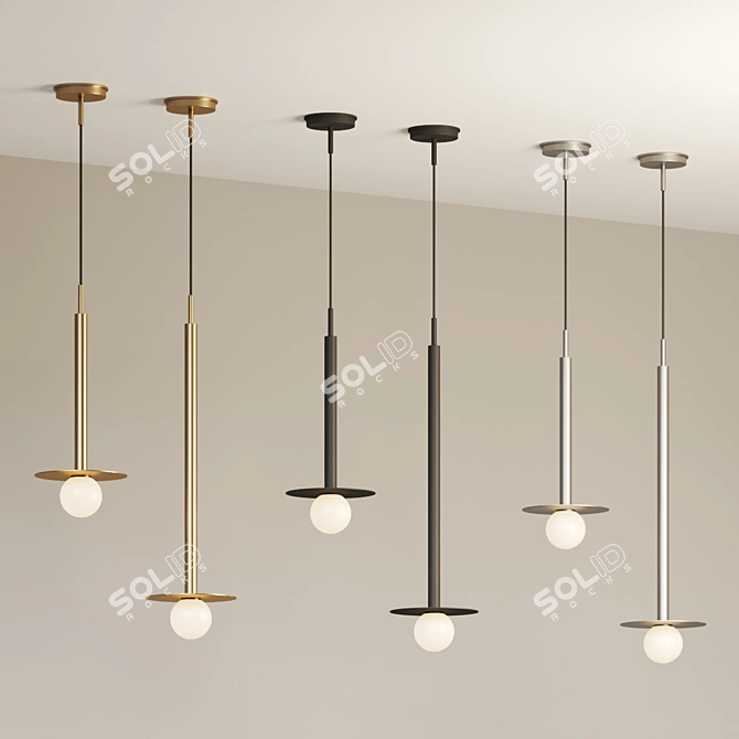 Modern Eclectic Nodes Pendant Light 3D model image 4