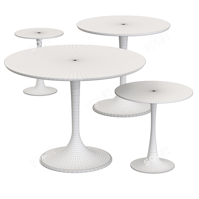 HUGO Coffee Table in Various Sizes 3D model image 3