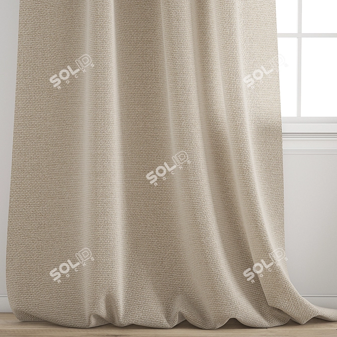 Polygonal Curtain Model Bundle 3D model image 2