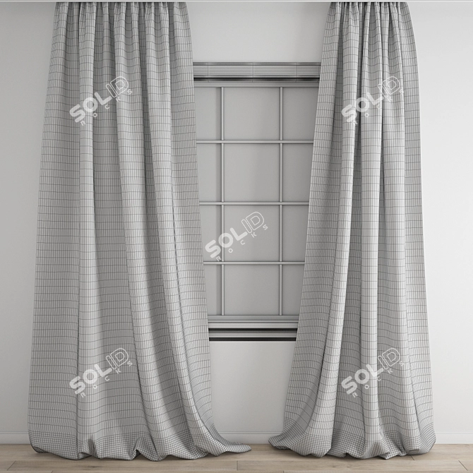 Polygonal Curtain Model Bundle 3D model image 3