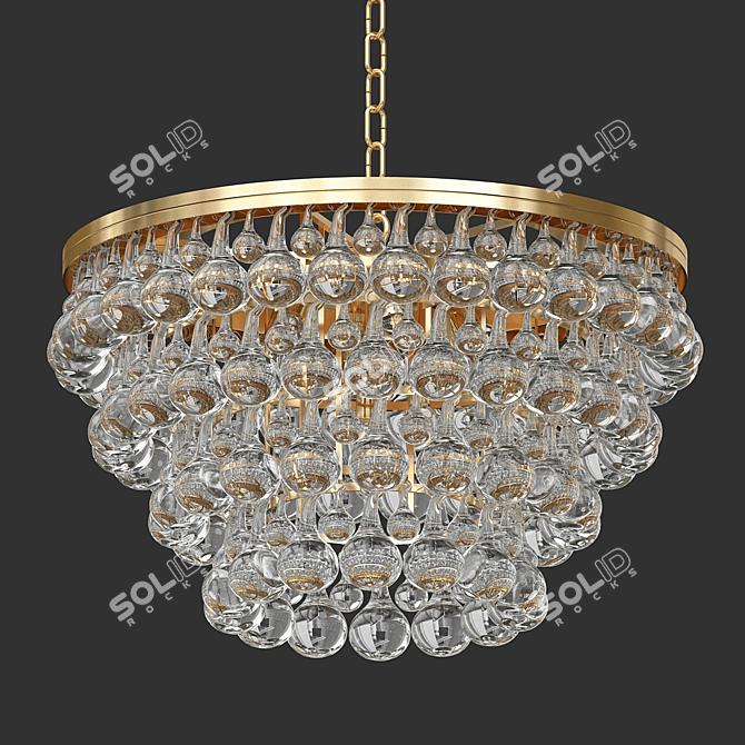 Luxury Eichholtz Chandeliers Collection 3D model image 3