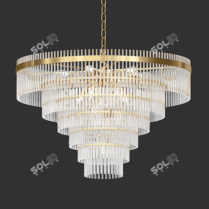Luxury Eichholtz Chandeliers Collection 3D model image 4