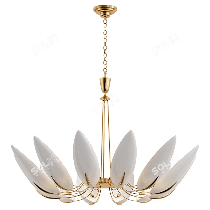 Vintage Chandelier 3Ds Max Export 3D model image 1