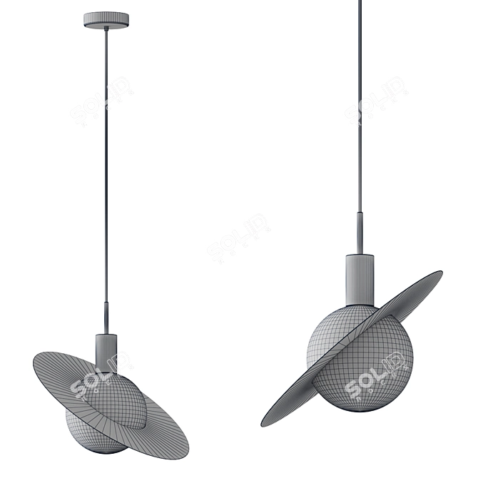 Saturn B Pendant Light luminaires 3D model image 2