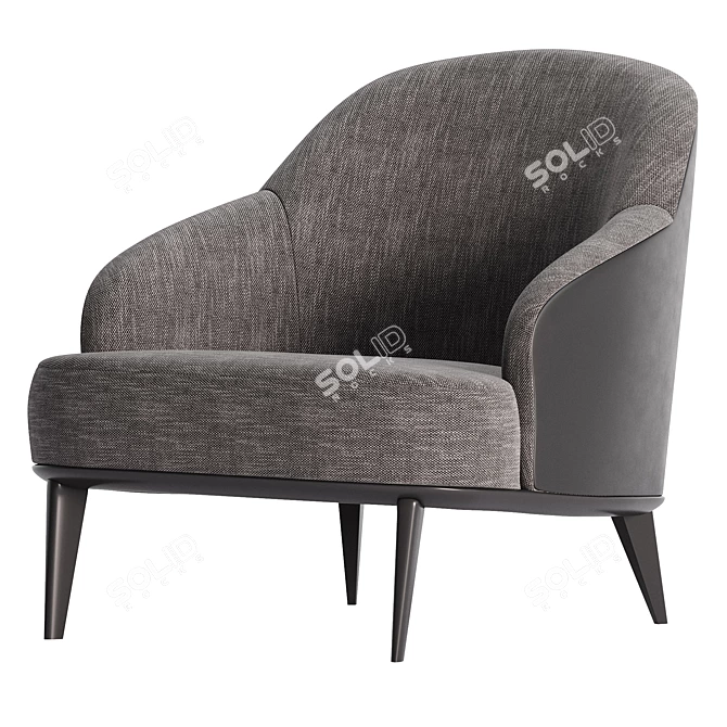 Modern Minotti Leslie Armchairs 2017 3D model image 4