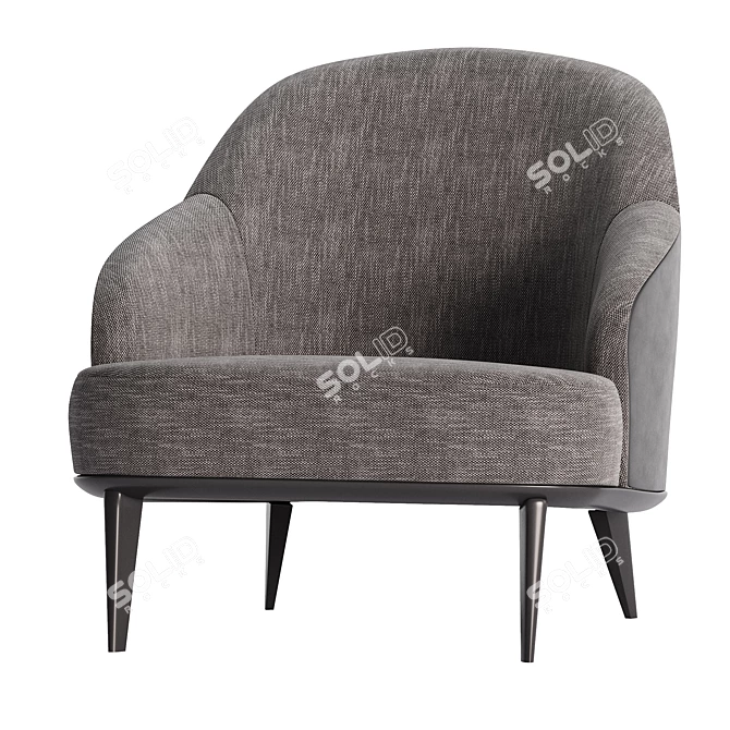 Modern Minotti Leslie Armchairs 2017 3D model image 5