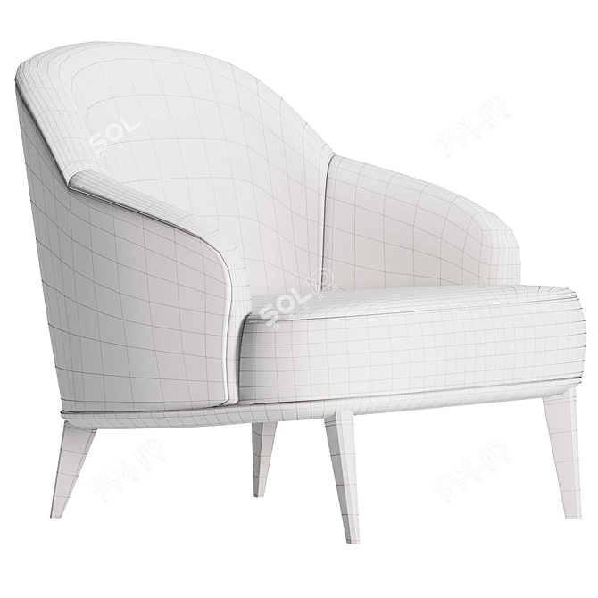 Modern Minotti Leslie Armchairs 2017 3D model image 6