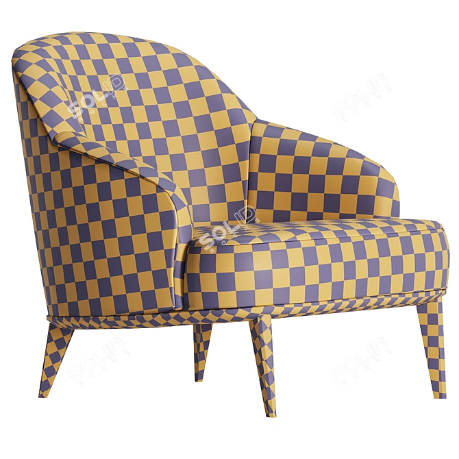 Modern Minotti Leslie Armchairs 2017 3D model image 7