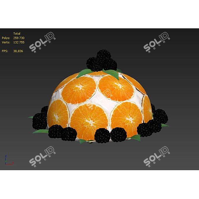 Fruit Cake 3D Model Collection 3D model image 6