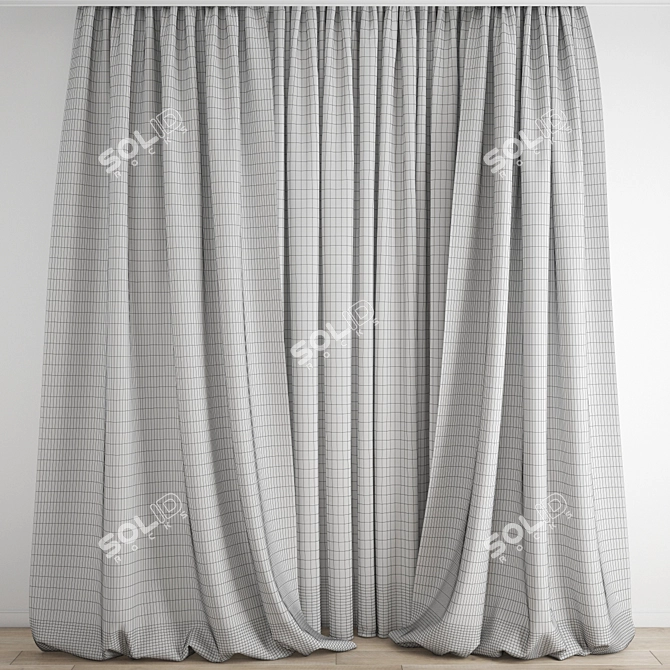 Polygonal Curtain Model Bundle 3D model image 3