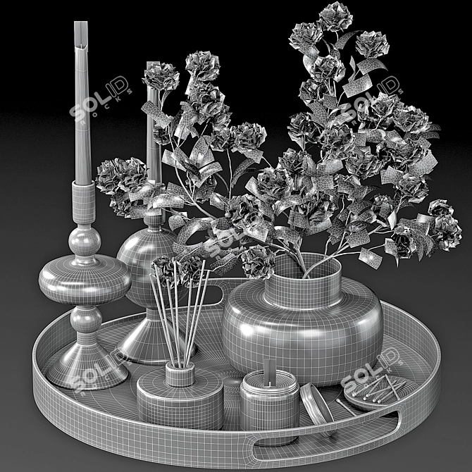 Modern Decorative Set24 Bundle 3D model image 5