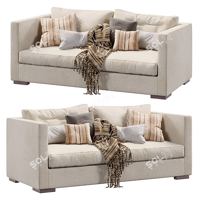 Contemporary Comfort Sofa Belmon 3D model image 2