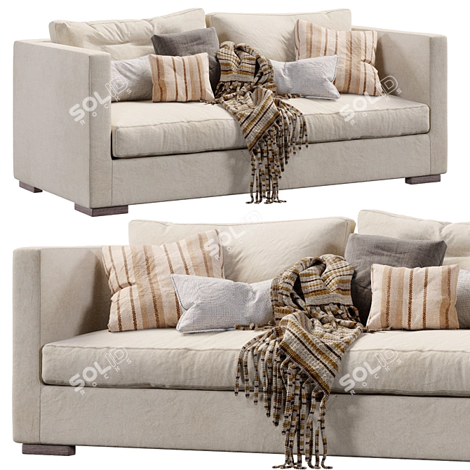 Contemporary Comfort Sofa Belmon 3D model image 3