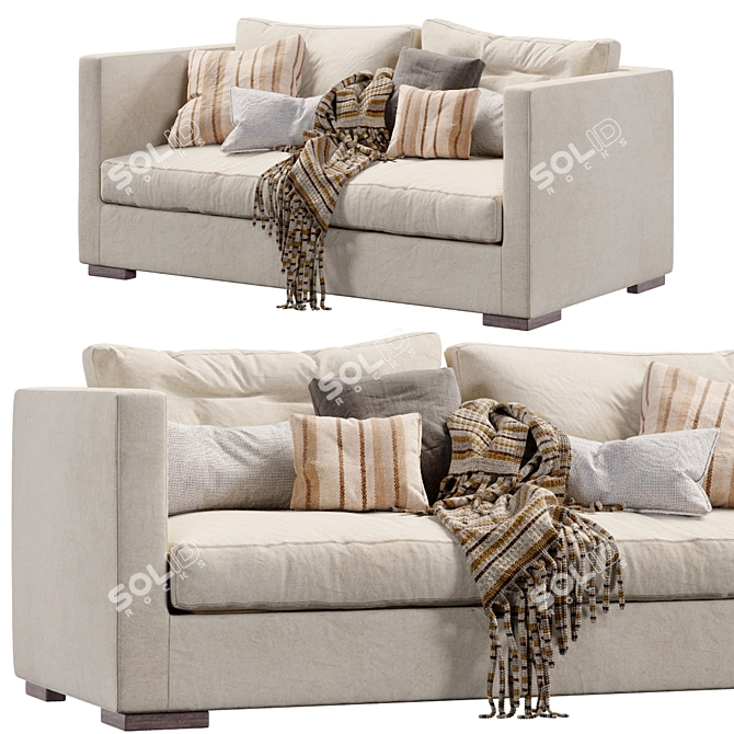Contemporary Comfort Sofa Belmon 3D model image 4