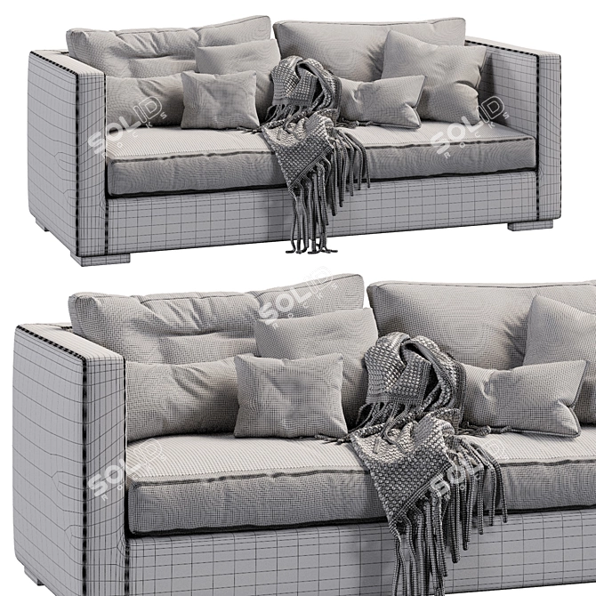 Contemporary Comfort Sofa Belmon 3D model image 5