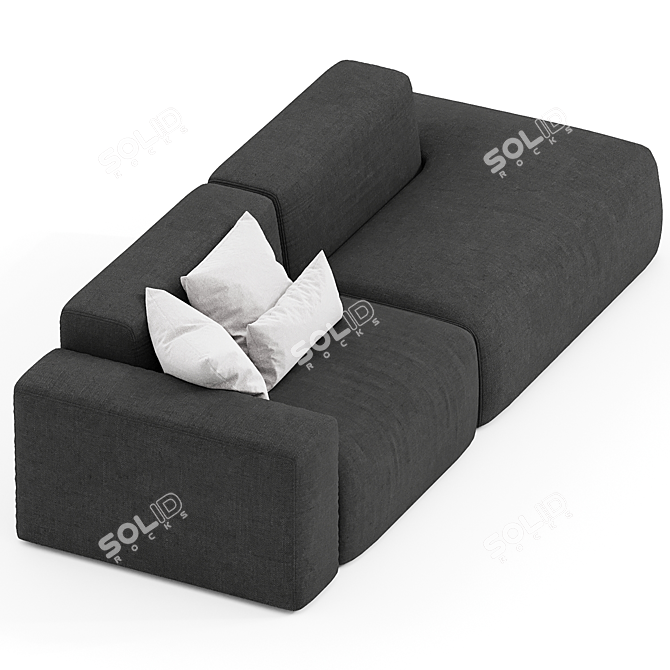 Dreamy Cloud Sofa: Stylish Comfort 3D model image 3