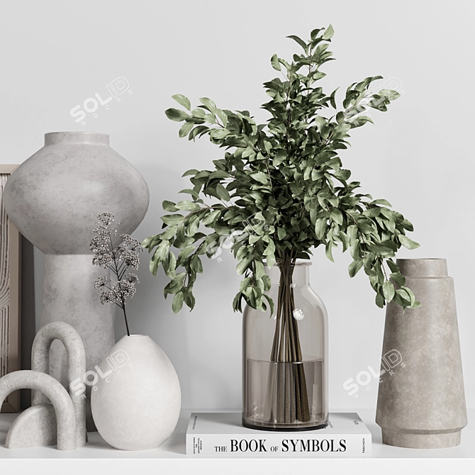 Quality Decor Set Vol044. High Material & 3D Max Compatibility. 3D model image 2