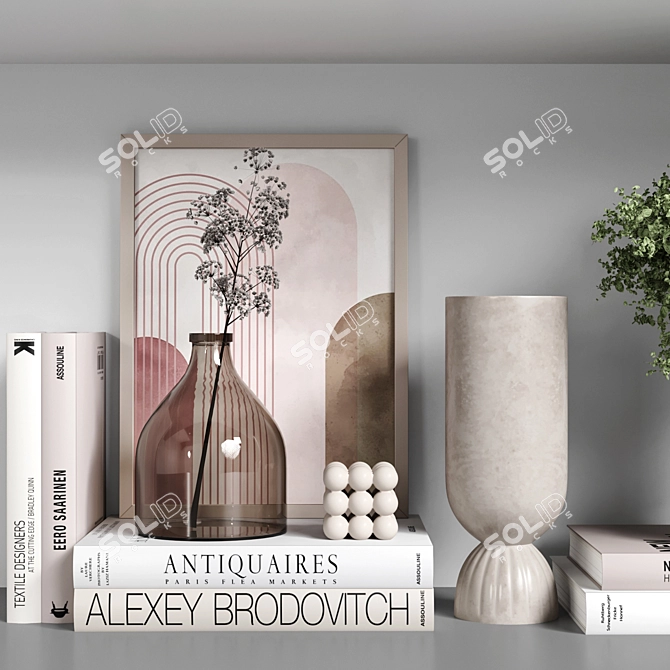 Quality Decor Set Vol044. High Material & 3D Max Compatibility. 3D model image 5