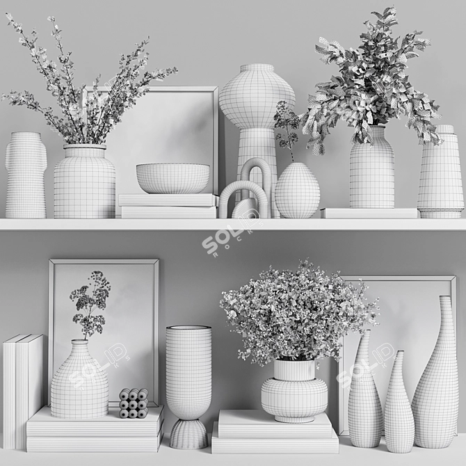 Quality Decor Set Vol044. High Material & 3D Max Compatibility. 3D model image 6