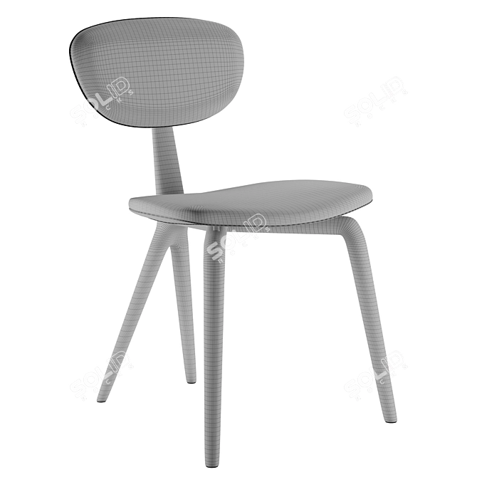 Elegant Rondine Chair: Luxury Collection 3D model image 3