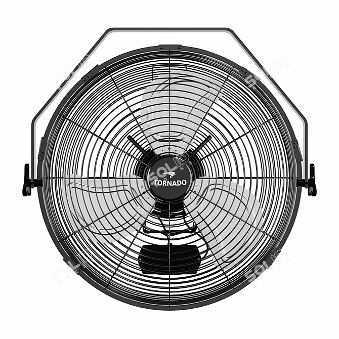  Tornado Wall Mount Fan 3D model image 2