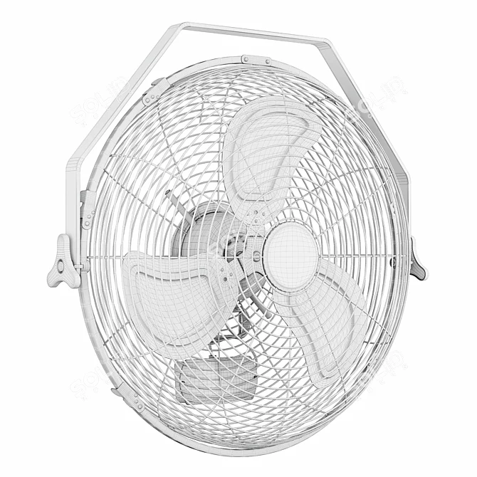  Tornado Wall Mount Fan 3D model image 5