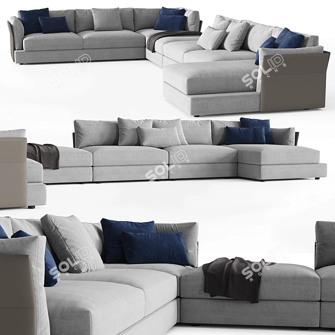 LEMA Groovy Sectional Sofa 3D model image 1