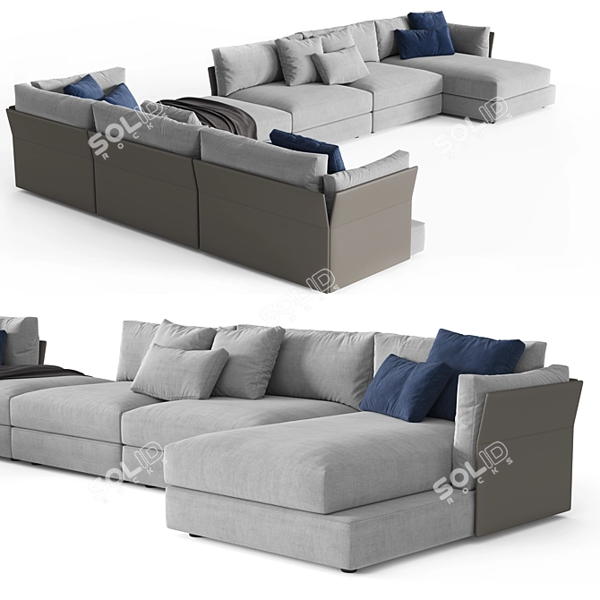 LEMA Groovy Sectional Sofa 3D model image 2