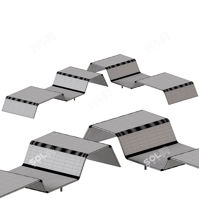 Etel Oscar Niemeyer Coffee Table 3D model image 2