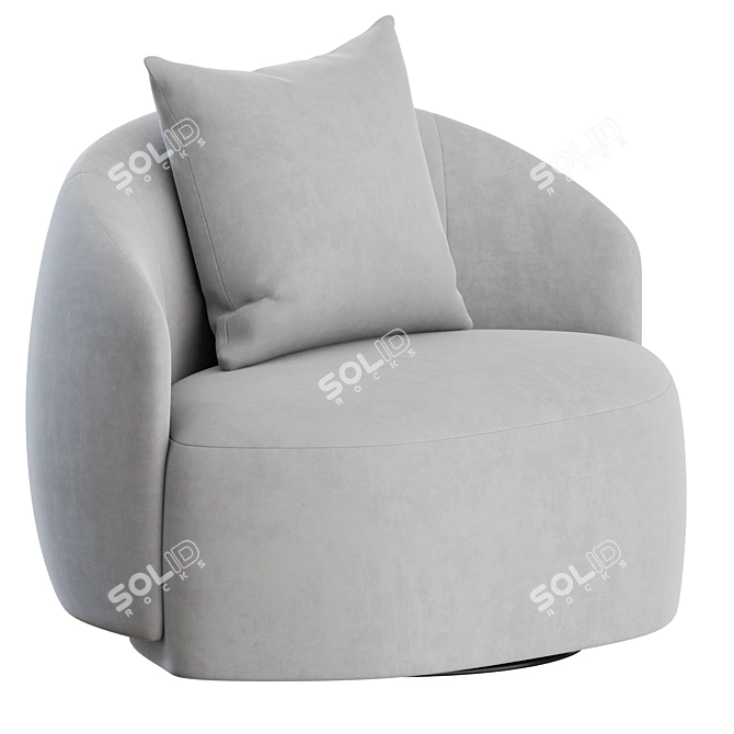 Elegant Taylor Lounge Armchair Set 3D model image 1