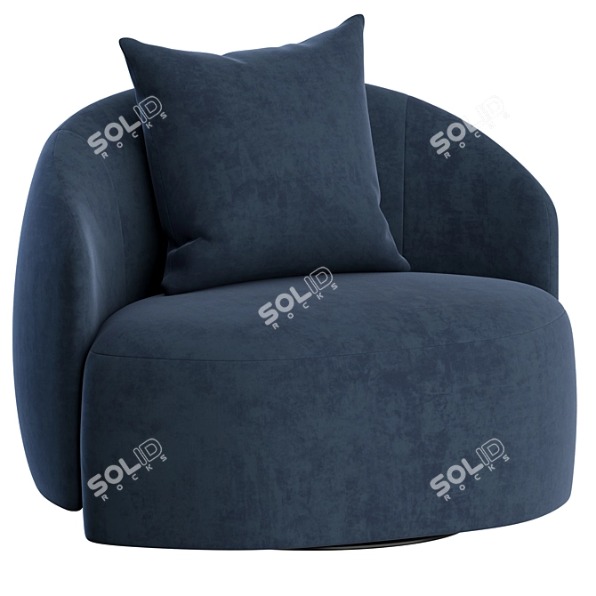 Elegant Taylor Lounge Armchair Set 3D model image 5