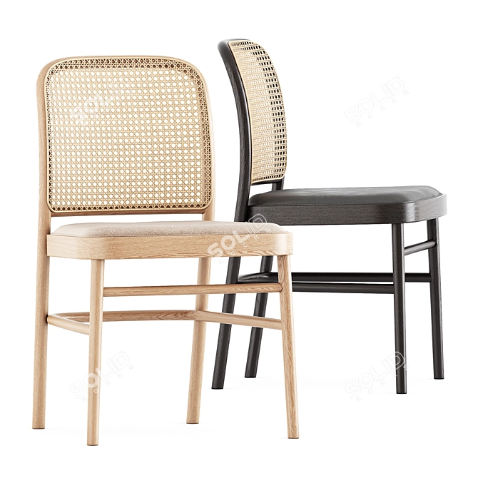 Timeandstyle Bent Chair: Elegant Design 3D model image 2