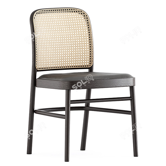 Timeandstyle Bent Chair: Elegant Design 3D model image 4