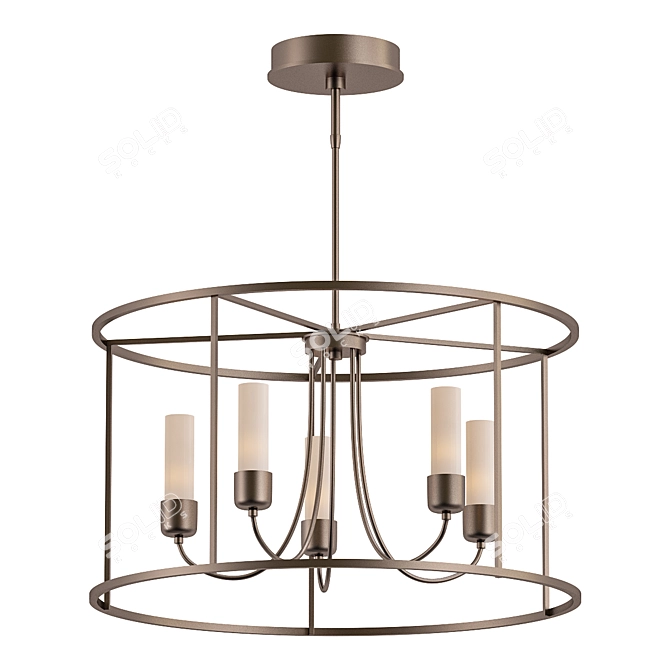 Modern Outdoor Pendant Light Fixture 3D model image 1