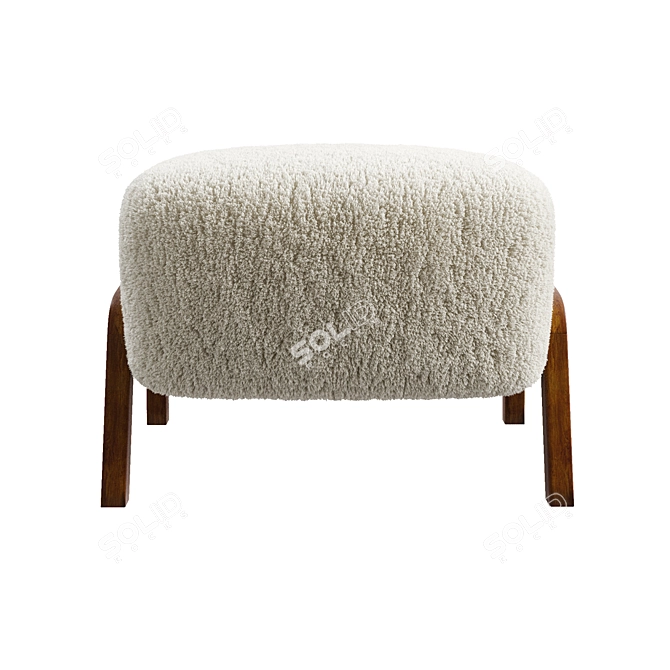 Elegant &Tradition Wulff Pouf 3D model image 3