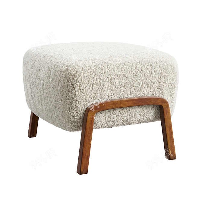 Elegant &Tradition Wulff Pouf 3D model image 4