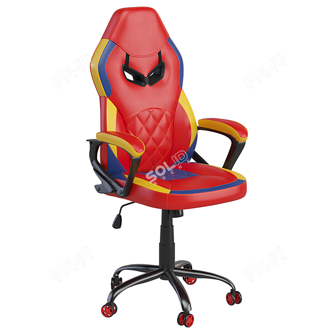 Gamer Leather Computer Gaming Chair 3D model image 1