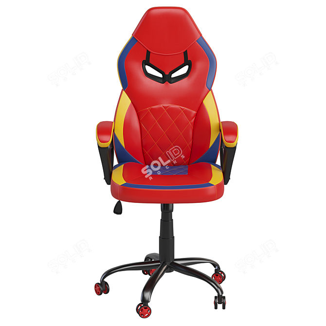 Gamer Leather Computer Gaming Chair 3D model image 2