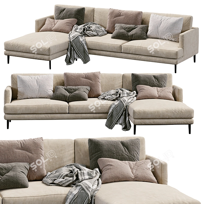 Bonaldo Paraiso Sofa 2013 Model 3D model image 1