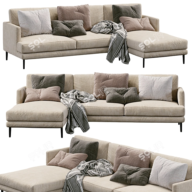 Bonaldo Paraiso Sofa 2013 Model 3D model image 5