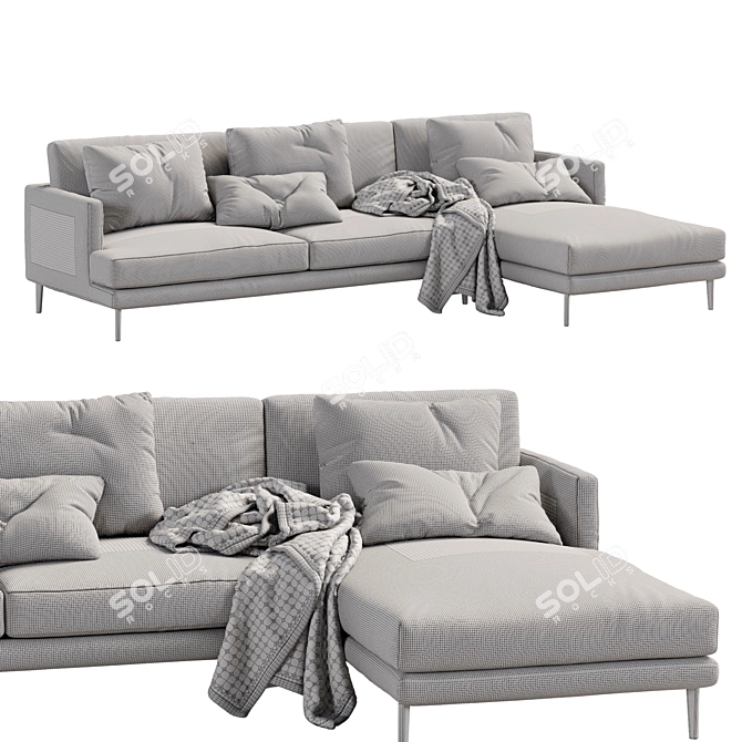 Bonaldo Paraiso Sofa 2013 Model 3D model image 6