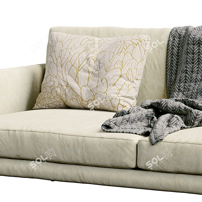 Elegant Bonaldo Paraiso Sofa  3D model image 2