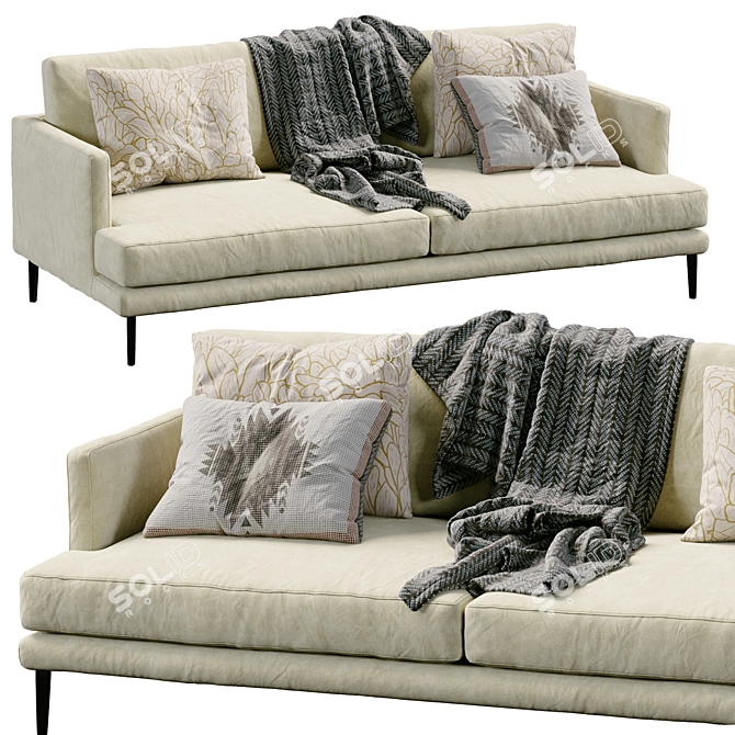 Elegant Bonaldo Paraiso Sofa  3D model image 3