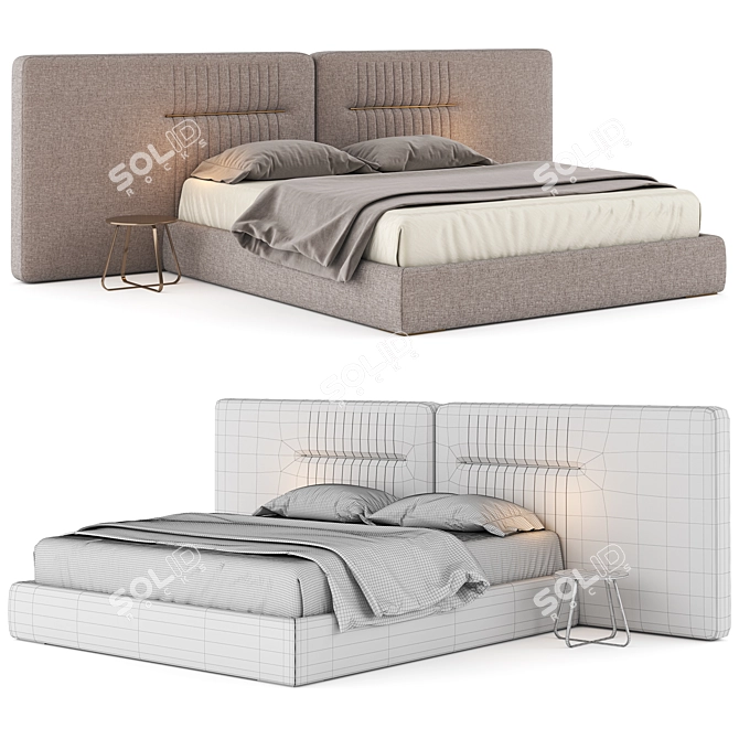 Luxurious Casa Magna Bed 2017 3D model image 2