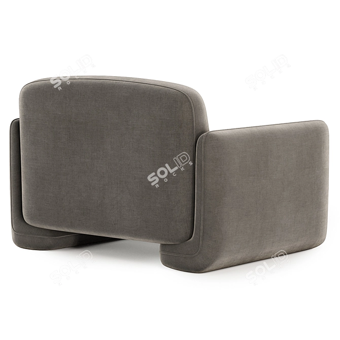 Bouclé Armchair Balzac Paris 3D model image 5