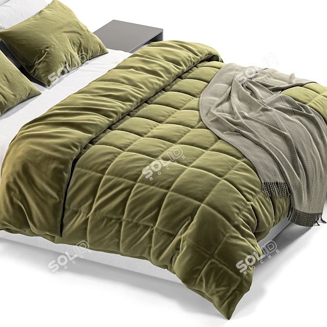 Luxury Lema Camille Bed Model 3D model image 3