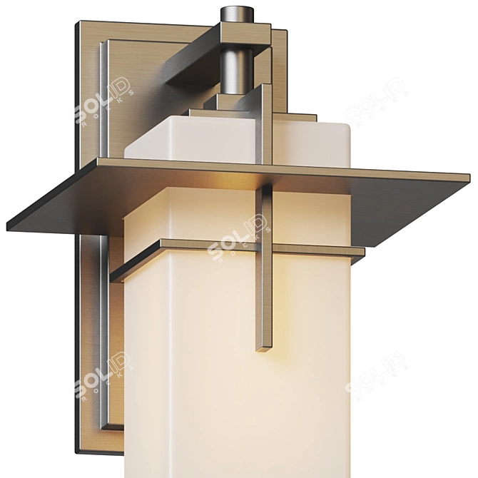 Outdoor Elegance With Caterham Wall Light 3D model image 3