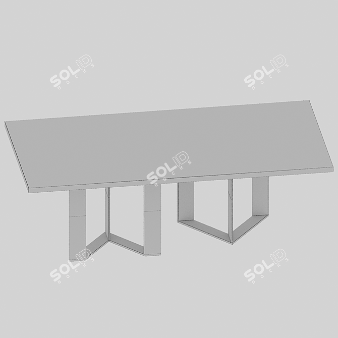 "Rochester Dining Table by Cazarina 3D model image 3