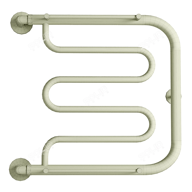 Terminus FoxTrot Water Towel Warmer 3D model image 2