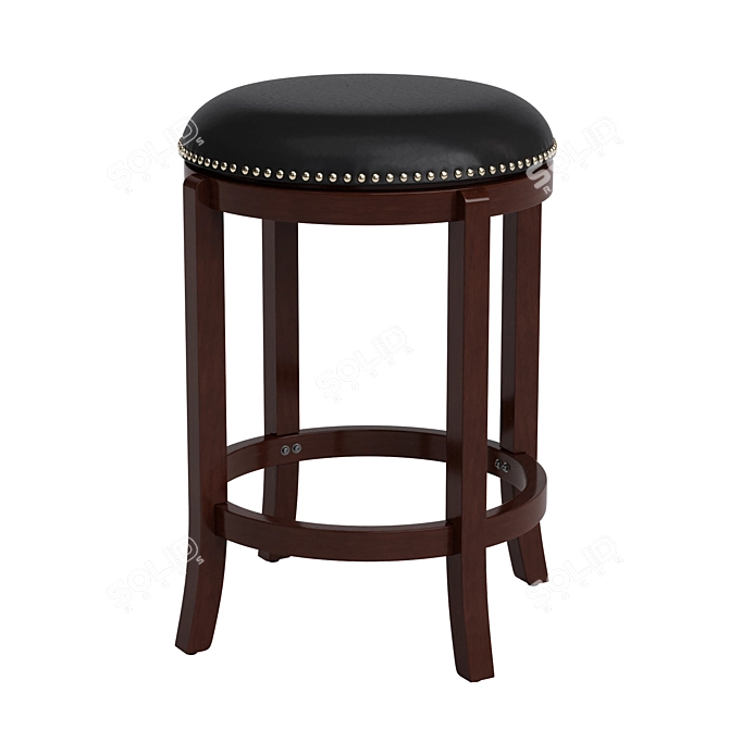 Flash Furniture Wooden Bar Stool 3D model image 3
